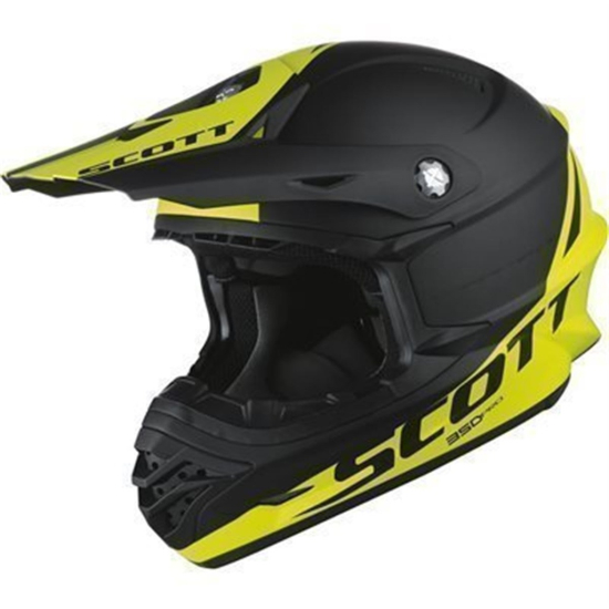 SCOTT MX SISAK 350 PRO VERSENY szaténfekete/zöld #1