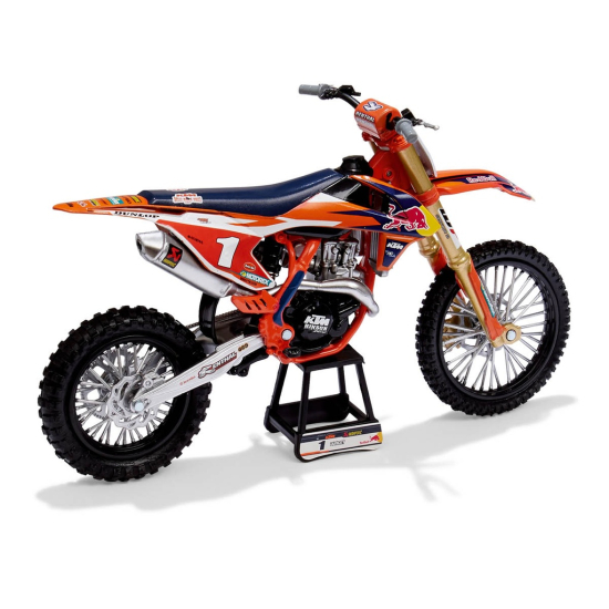 RED BULL KTM Miniatűr KTM 450SX-F Versenymotor #1 #3