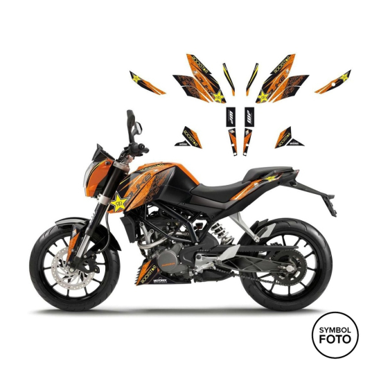 FEKETEMADÁR Dekorbogen ROCKSTAR ENERGY KTM