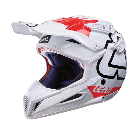 LEATT GPX 5.5 COMP V15 FEHÉR/PIROS SISAK