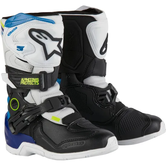 Alpinestars Tech 3S Kisgyerek Motocross 2024 Csizma (Kék-Fehér-Fekete) 2014524-2179-13