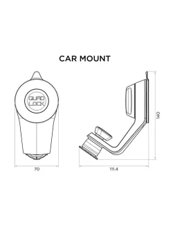 QUAD LOCK Windscreen/Dash Car Mount QLM-CAR-5