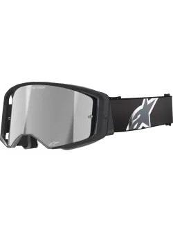 ALPINESTARS Supertech Corp Goggle BLK/GRY MIRROR-SIL 5100325-1513
