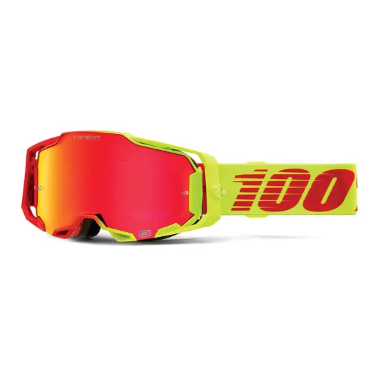 100% ARMEGA HiPER Solaris Goggles - Mirror Red