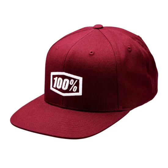 100% Snapback sapka Icon – bordó