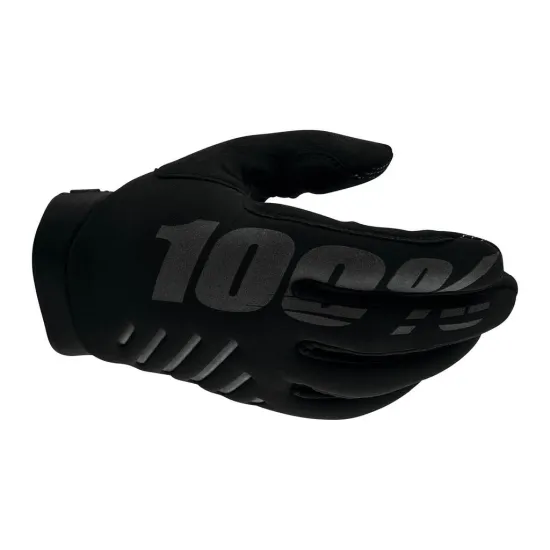 100% Motocross kesztyű Brisker – női, fekete