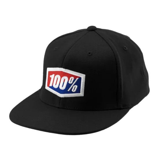 100% Flexfit Cap Official Black