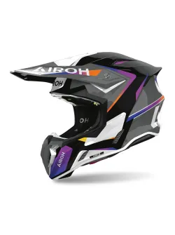 AIROH Twist 3 &ndash; motokrosov&aacute; prilba Hustle Gloss (TW3H38-XS)
