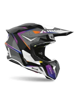 AIROH Twist 3 &ndash; motokrosov&aacute; prilba Hustle Gloss (TW3H38-XS)