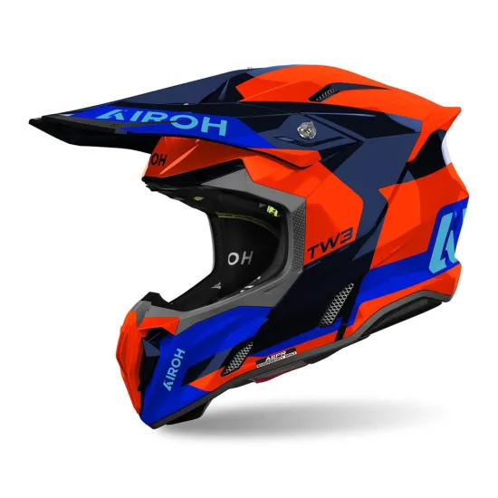 AIROH Motocross kaciga Twist 3 Fancy narančasta/plava, sjajna