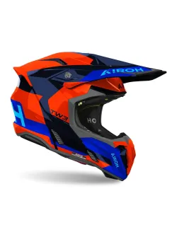 AIROH Motocross kaciga Twist 3 Fancy narančasta/plava, sjajna