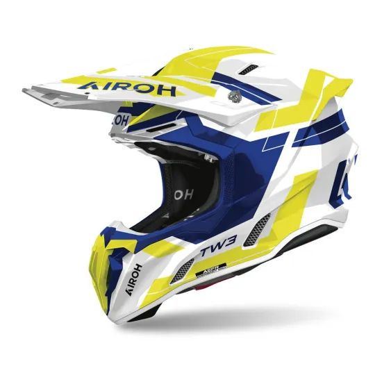 AIROH Motocross kaciga Twist 3 Dynasty Blue/Yellow Gloss
