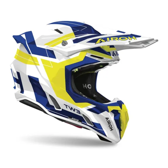 AIROH Motocross kaciga Twist 3 Dynasty Blue/Yellow Gloss #1