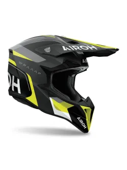 AIROH motocross kaciga Wraaap Conquer, žuta mat