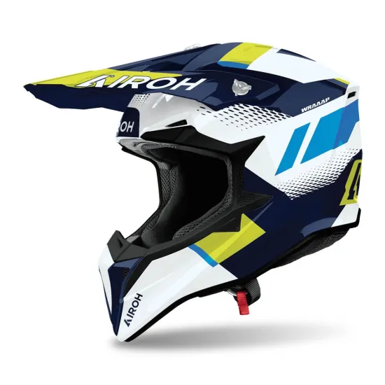 AIROH Wraaap Vision Yellow/Blue Gloss (WRAV31-2XS)