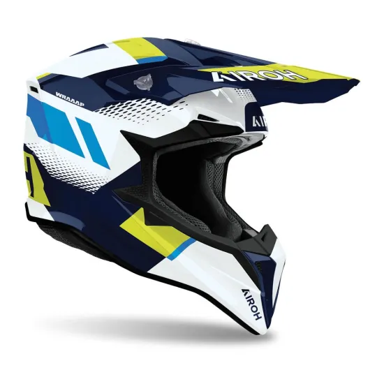 AIROH Wraaap Vision Yellow/Blue Gloss (WRAV31-2XS) #1