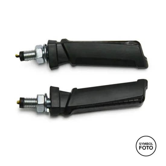 MOTOPRO LED Turn Signal 'E' APOLLO - Black (LIGHTECH, 245-622)
