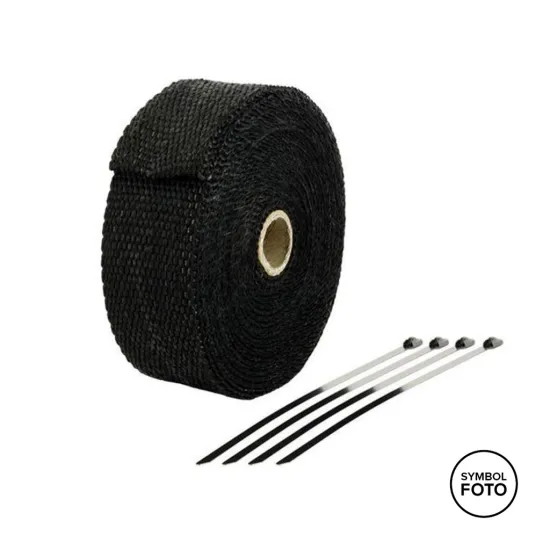 MOTOPRO Exhaust Thermal Wrap 10m Black (075-96-10)