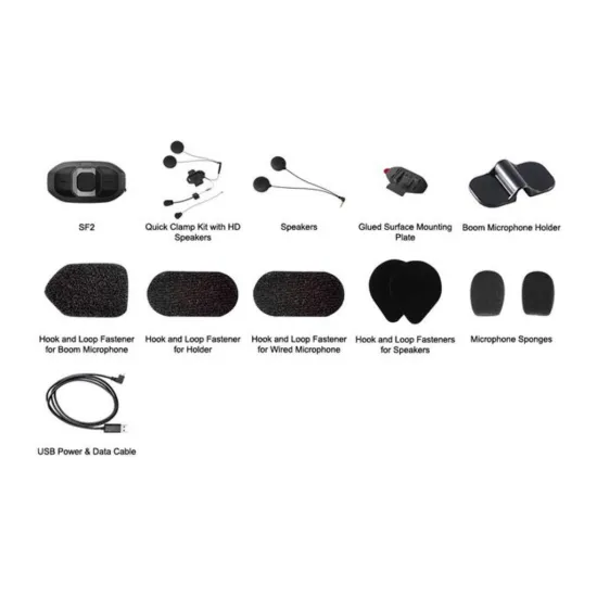 SENA SF2 kétszemélyes intercom + HD hangszórók (801006SW) #2