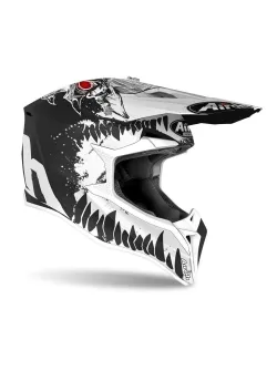 Airoh MX Wraap Beast Motocross Buk&oacute;sisak (Matt fekete-feh&eacute;r) WRB35-XL