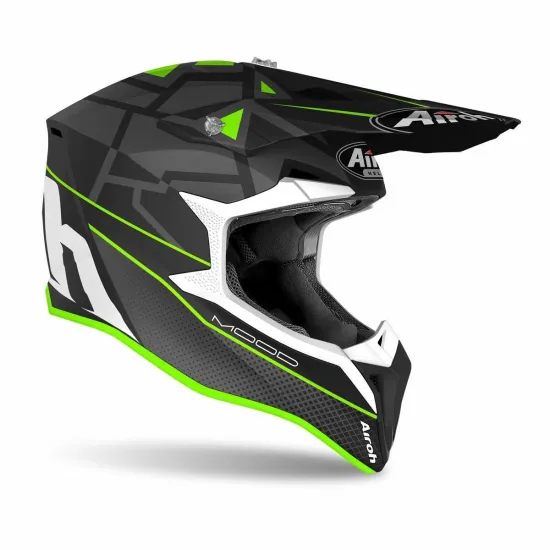 Airoh MX Wraap Mood Motocross Bukósisak (Zöld matt) WRM33-XS