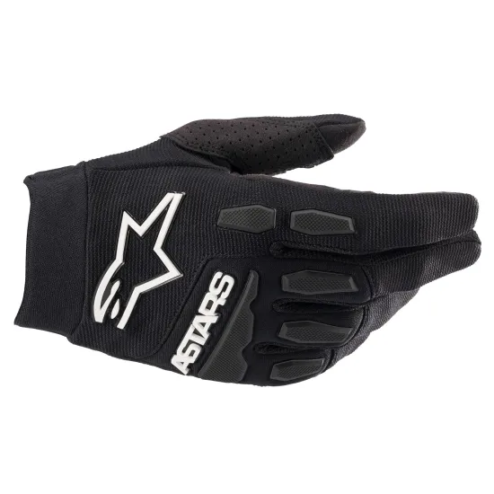 Alpinestars Full Bore Gyerek MX Kesztyű (Fekete-Fehér) 3543622-10-L