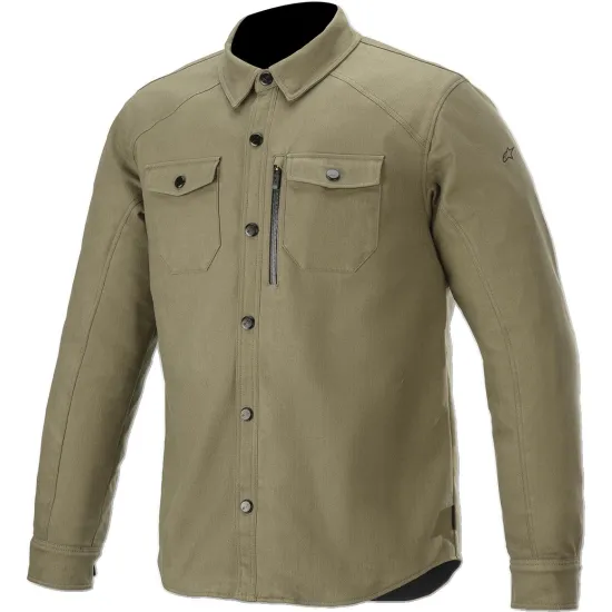 Alpinestars Newman Shirt Motoros Dzseki (Military green) 4300120-608-3XL