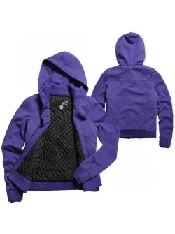 Fox Compressor női kapucnis pul&oacute;ver (Dark Purple) 55644-367-004-XS