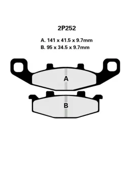 Nissin Fékbetétek 2P252