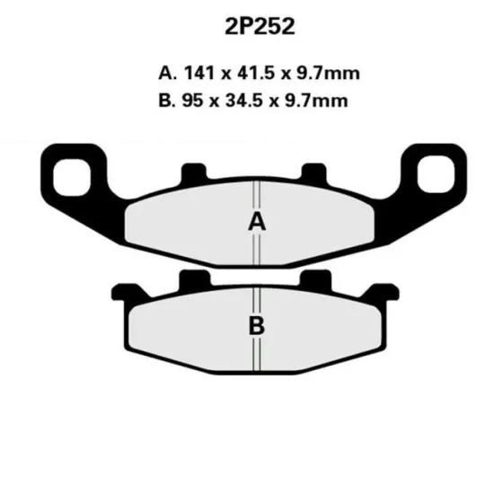 Nissin Fékbetétek 2P252