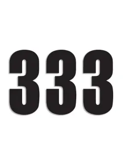 Rovn&aacute; n&aacute;lepka &scaron;tartovacieho č&iacute;sla (čierna &ndash;13 cm) 5047/20/3