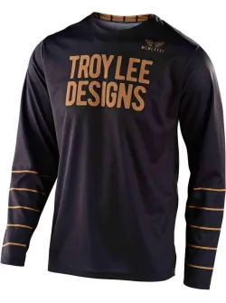 TLD GP Pinstripe Motocross Mez (Fekete-Arany) 307-018-015-XL