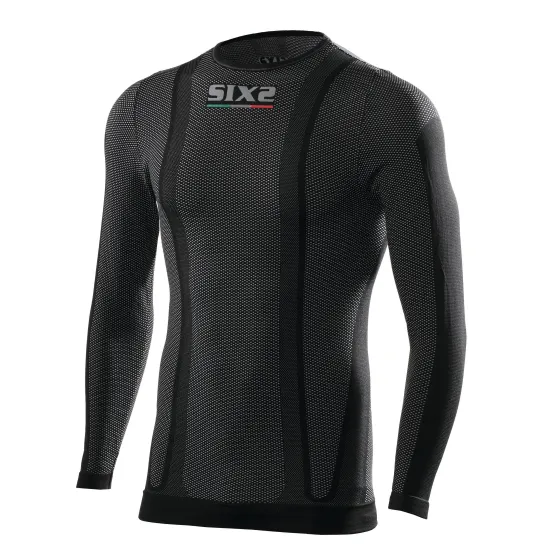 SIX2 Long Sleeve Round Neck Jersey TS2 black carbon S 600-0022