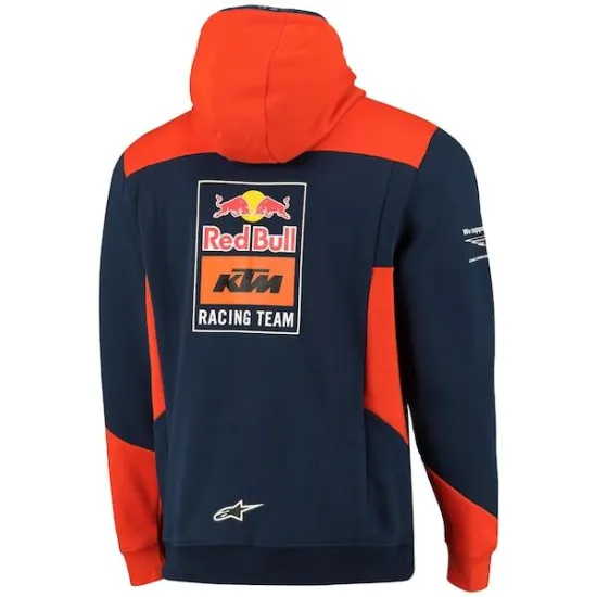 2022 - Red Bull KTM Official Teamline Kapucnis Pulóver (Navy-Narancs) - M-151343-L