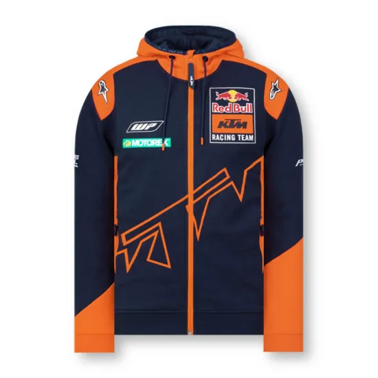 2022 - Red Bull KTM Official Teamline Kapucnis Pulóver (Navy-Narancs) - M-151344-2XL