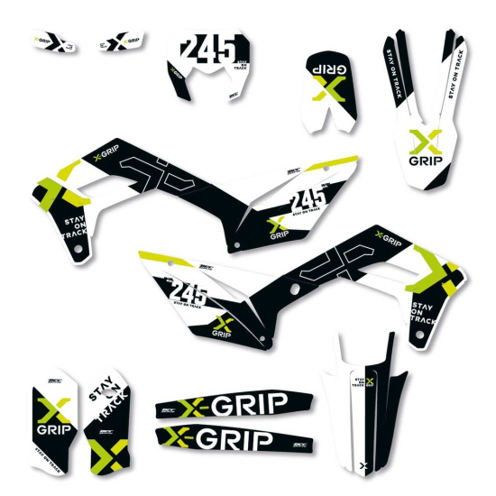 X-GRIP Dekorbogen #20 SHERCO #1